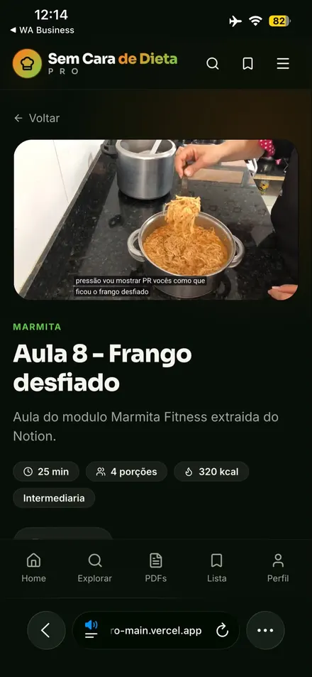 Mockup do aplicativo Sem Cara de Dieta Pro